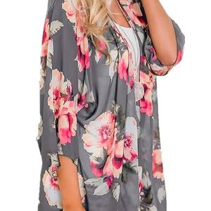 Floral Kimono/Swim Suit Cover-up